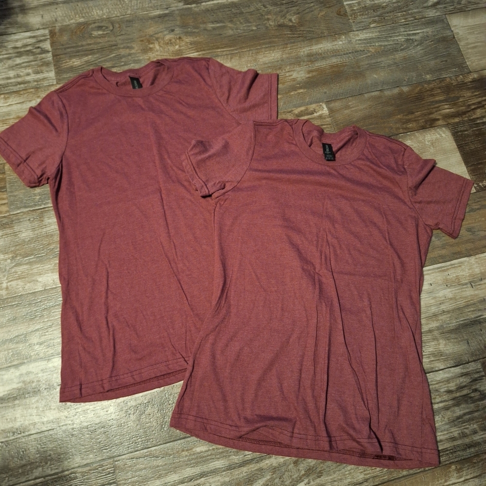 Matching Gildan Softstyle Maroon T-Shirts